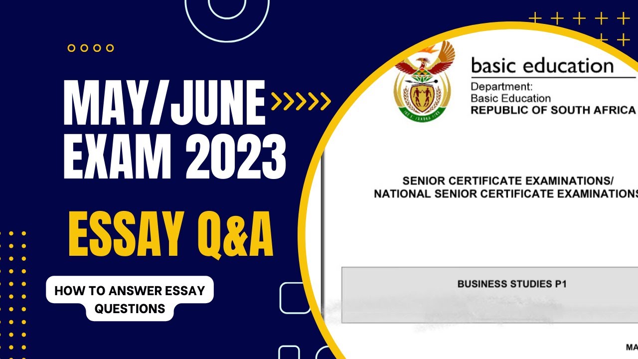 HOW TO WRITE ESSAYS 📝|| BUSINESS STUDIES GRADE 12