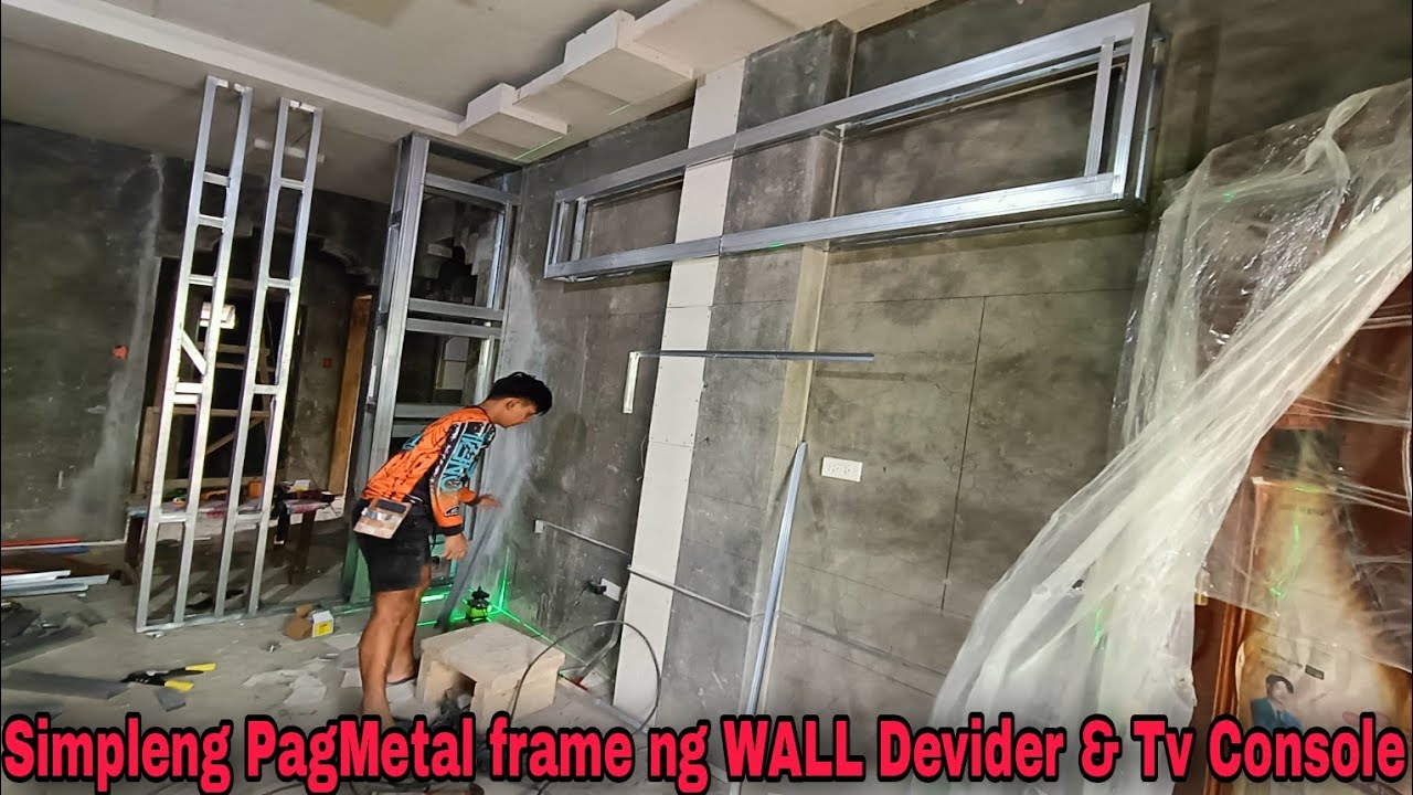 Paano Mag Metal Frame ng Tv Console at Wall Devider
