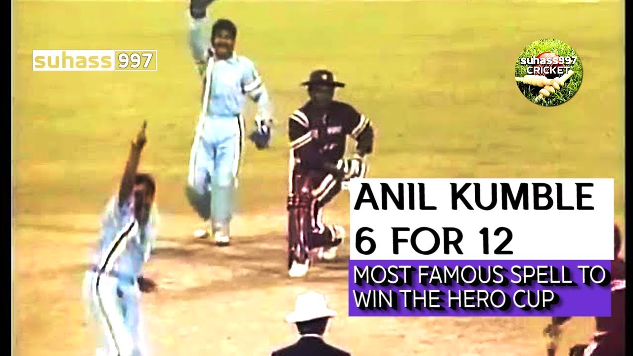 Anil Kumble 6-12 destroys WI at Eden Gardens!! (HQ) video