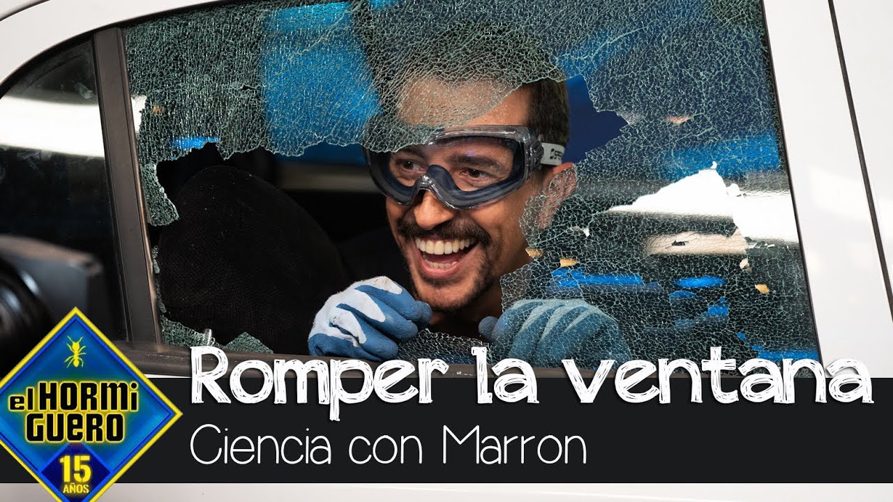 Marron enseña cómo romper el cristal de un coche ante una emergencia - El Hormiguero
