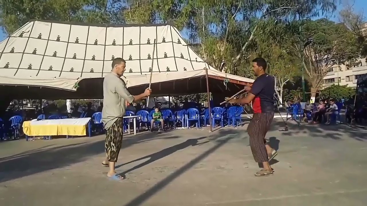 العصا التقليدية الجزائرية مع الشيخ جمال حفظه الله Algérienne Traditionnel Combat stick 