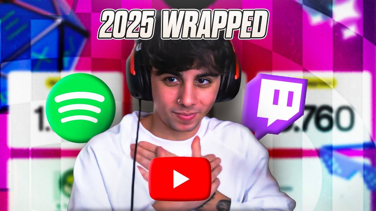 VI FACCIO VEDERE I MIEI WRAPPED DI SPOTIFY TWITCH E YOUTUBE DEL 2025!!!