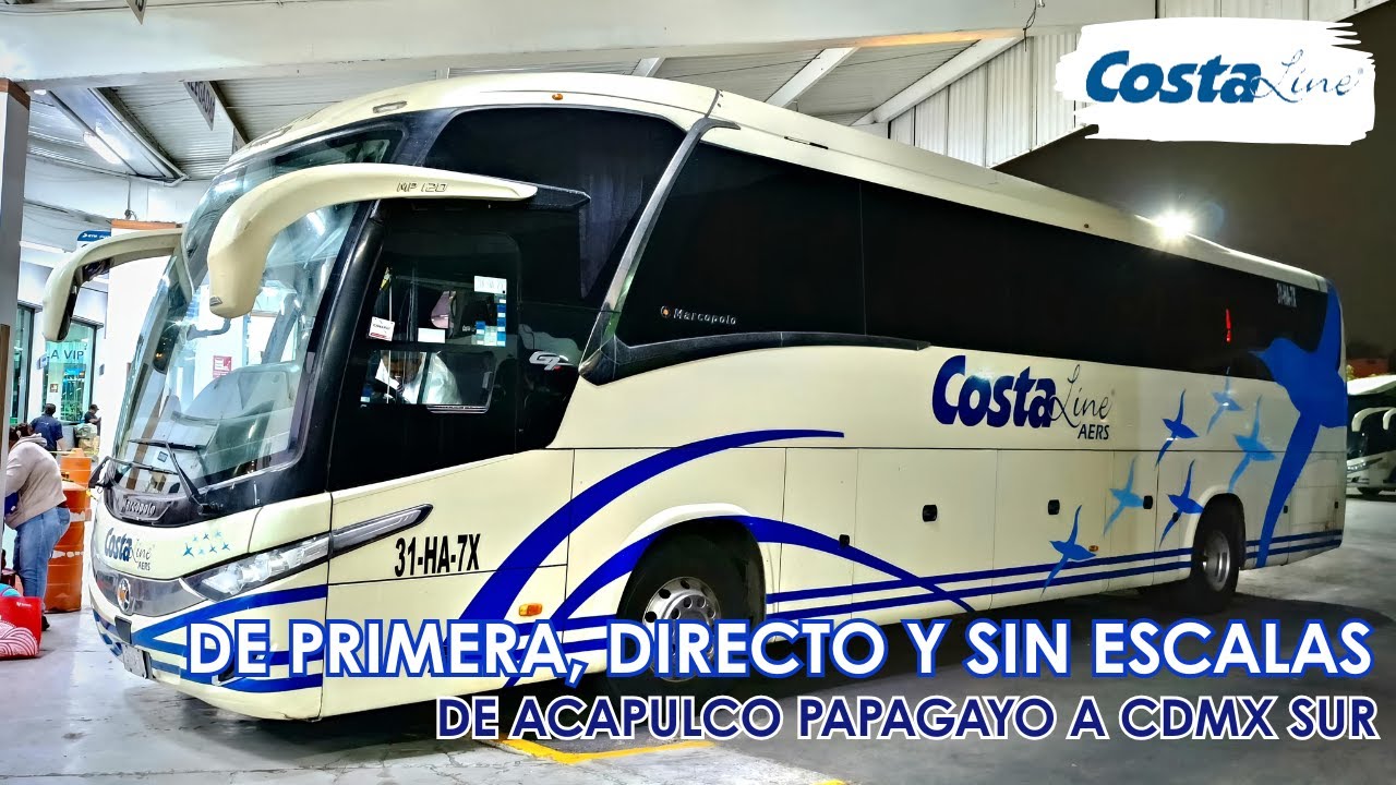 De la Playa a la Ciudad EN PRIMERA CLASE, Review de Costa Line AERS, de Acapulco Papagayo a CDMX Sur