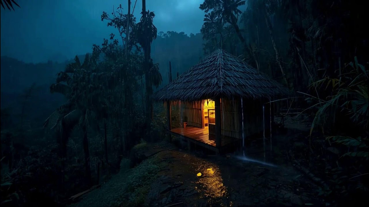 Soothing Rain in the Deep Forest 🌧️ | Night Ambience for Sleep, Relax & Meditation