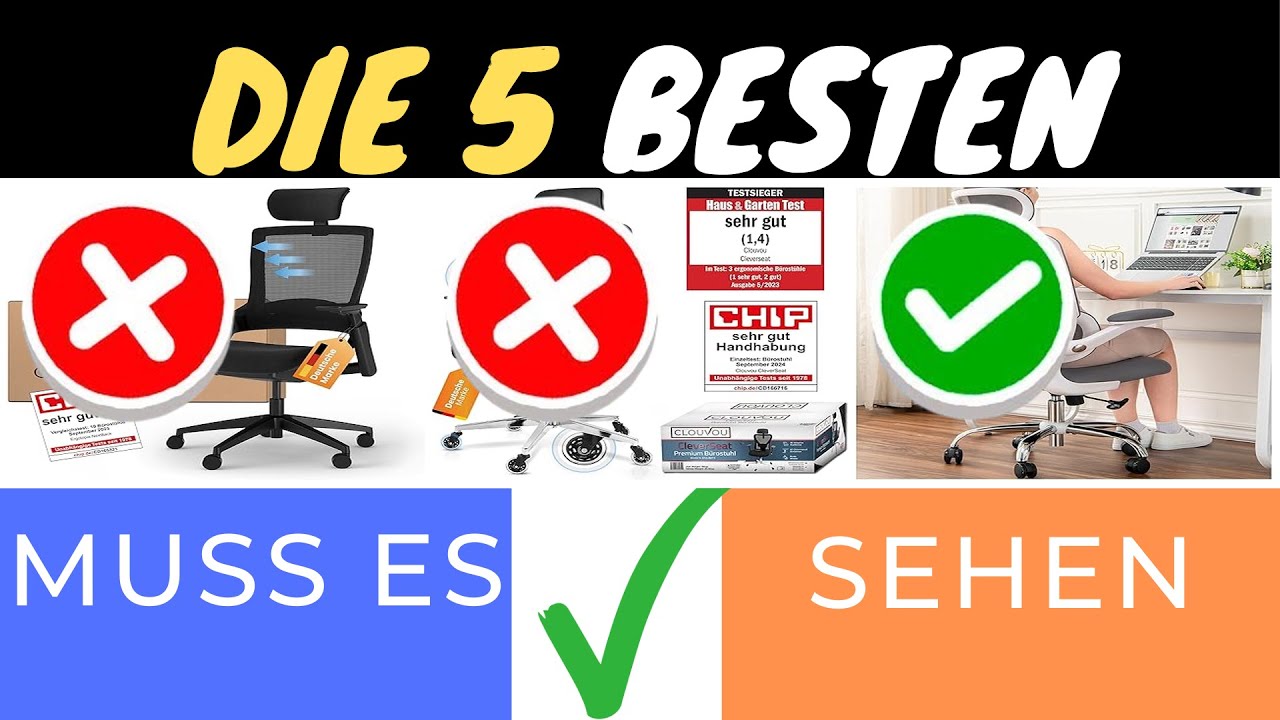 ERGONOMISCHE BÜROSTÜHLE IM VERGLEICH 2025: KOMFORT FÜR DEINEN RÜCKEN! 🪑💼
