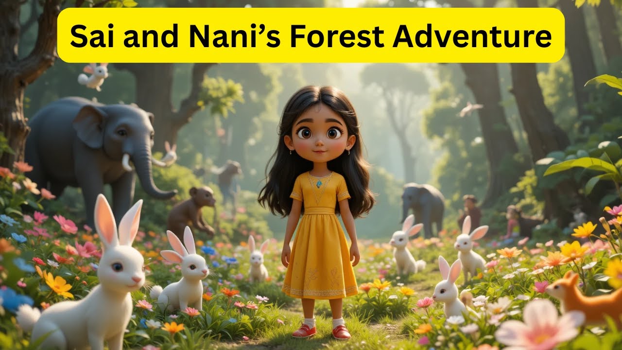 Sai and Nani’s Forest Adventure-Animated Story For Kids-Nani the Hero Who Defeated Fear