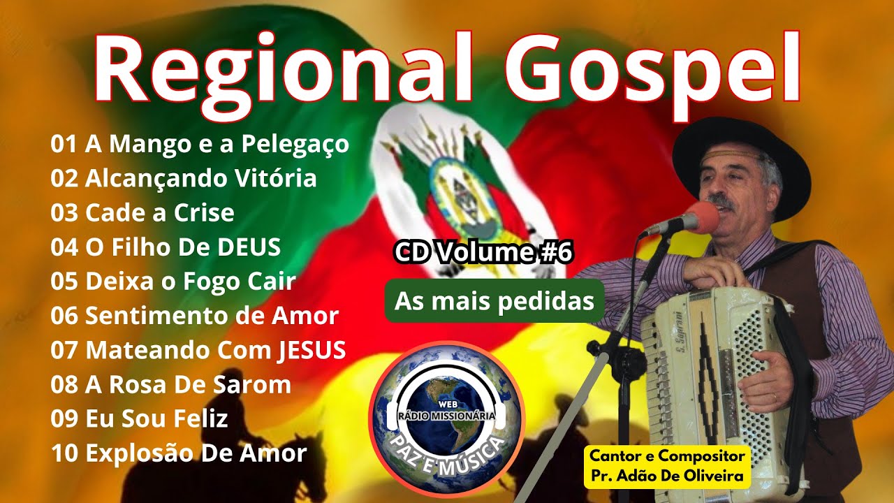 Gaúchas Gospel - Adão De Oliveira - CD Vol #6