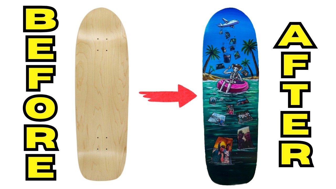 This Skateboard Painting Has SO Much Hidden Detail