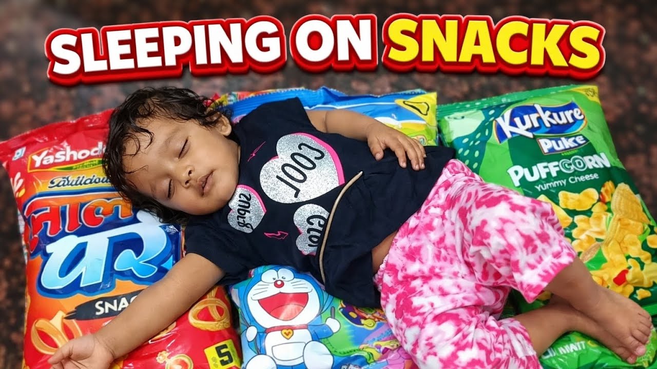 Baby Sleeping on Snacks 😍 | Cute ASMR Moment @cartunes-t6c 