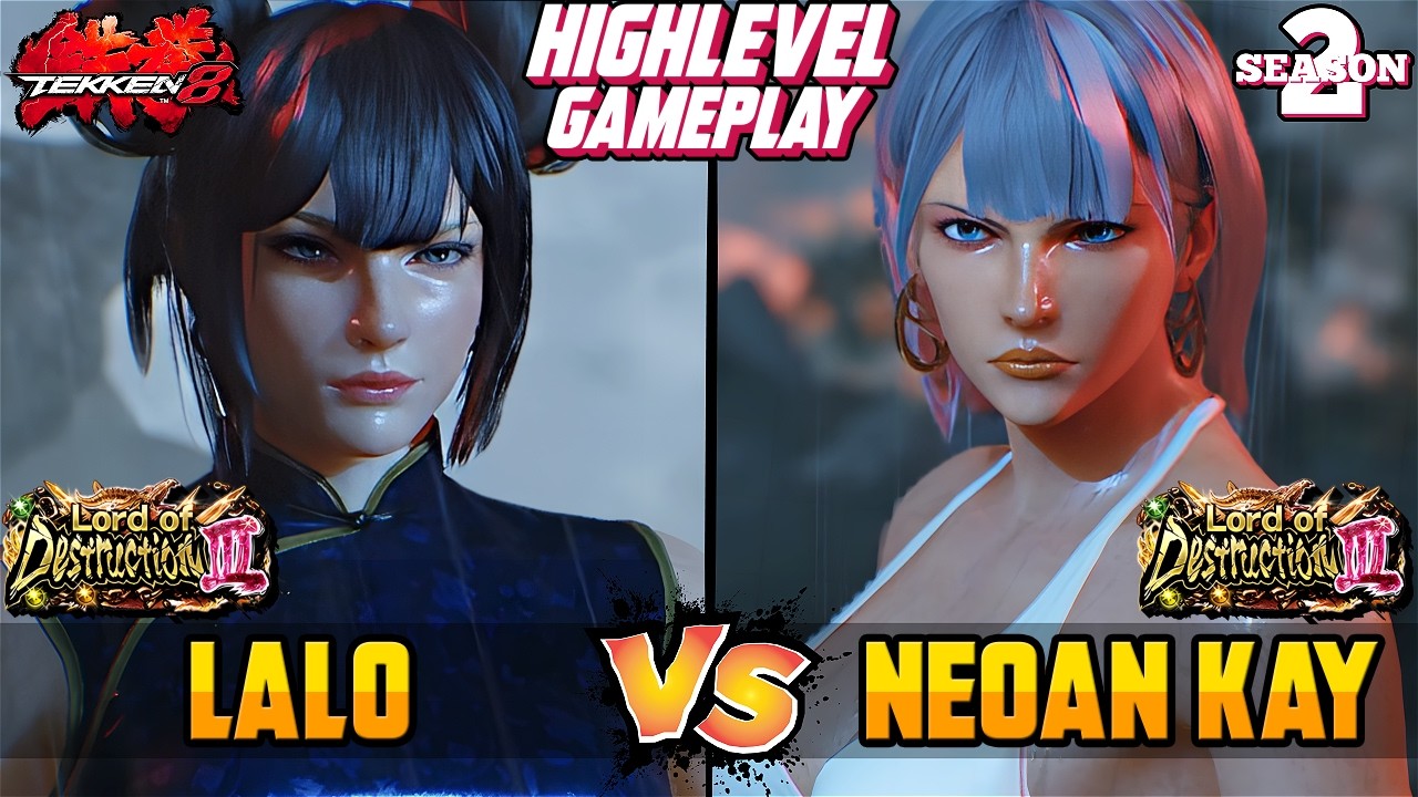 T8 &ndash; LALO (Nina Williams) vs NEONKAY (Anna Williams) &ndash; Tekken 8 High Level Gameplay