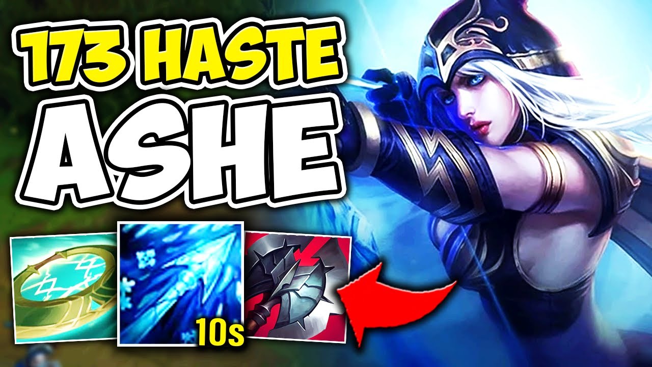 Ashe but I have so much Haste it looks like I'm playing URF (10 Second Ult CD)
