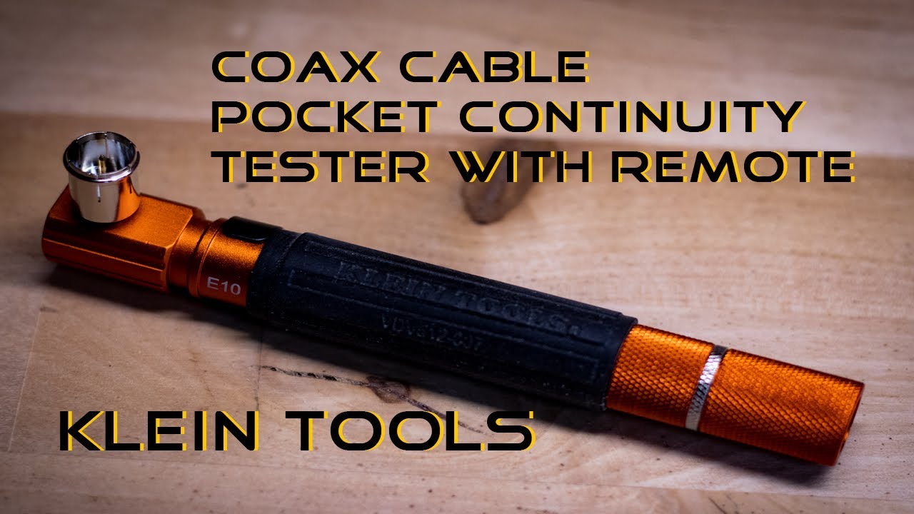 Klein Tools Wire Tracer, Coax Cable Pocket Continuity Tester with Remote