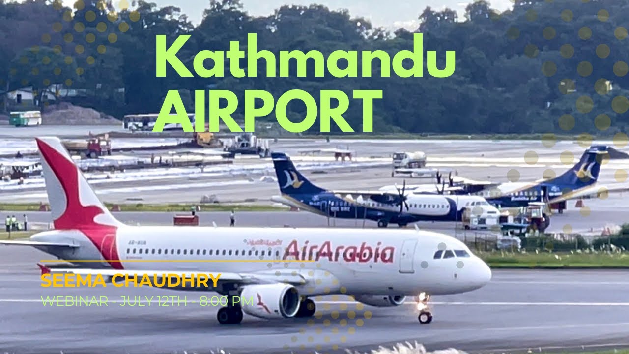 Airplane Takeoff Kathmandu Nepal काठमांडू एयरपोर्ट 