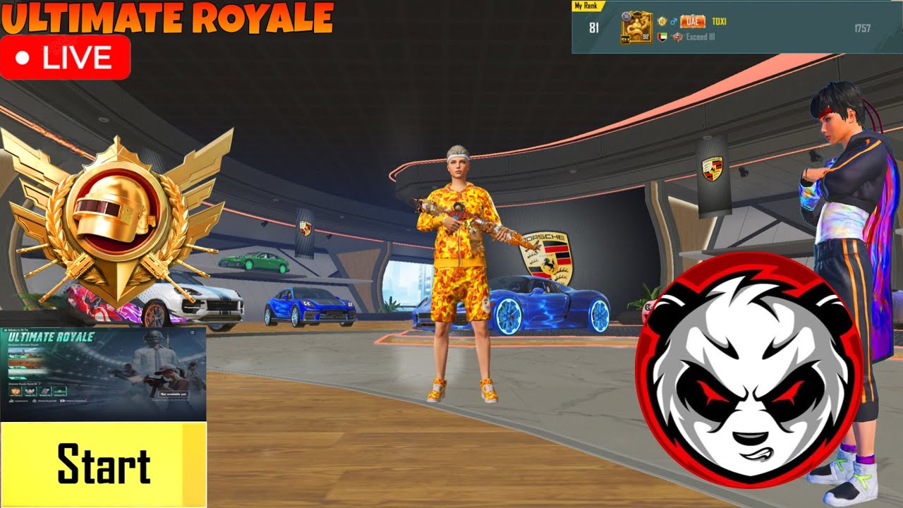 🔴LIVE 🔥 MY RANK 51 IN ULTIMATE ROYALE PUBG MOBILE