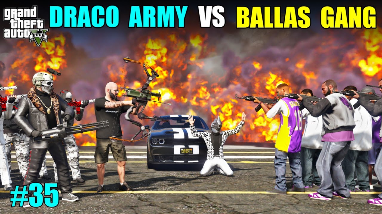 MICHAEL'S POWERFUL SECURITY VS BALLAS GANG | GTA 5 GAMEPLAY #35