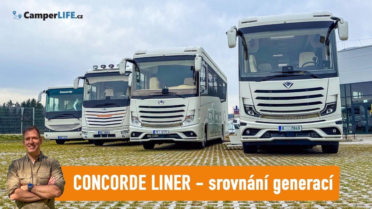 Srovnání generací: Luxusní obytná auta Concorde LINER 2009-2025