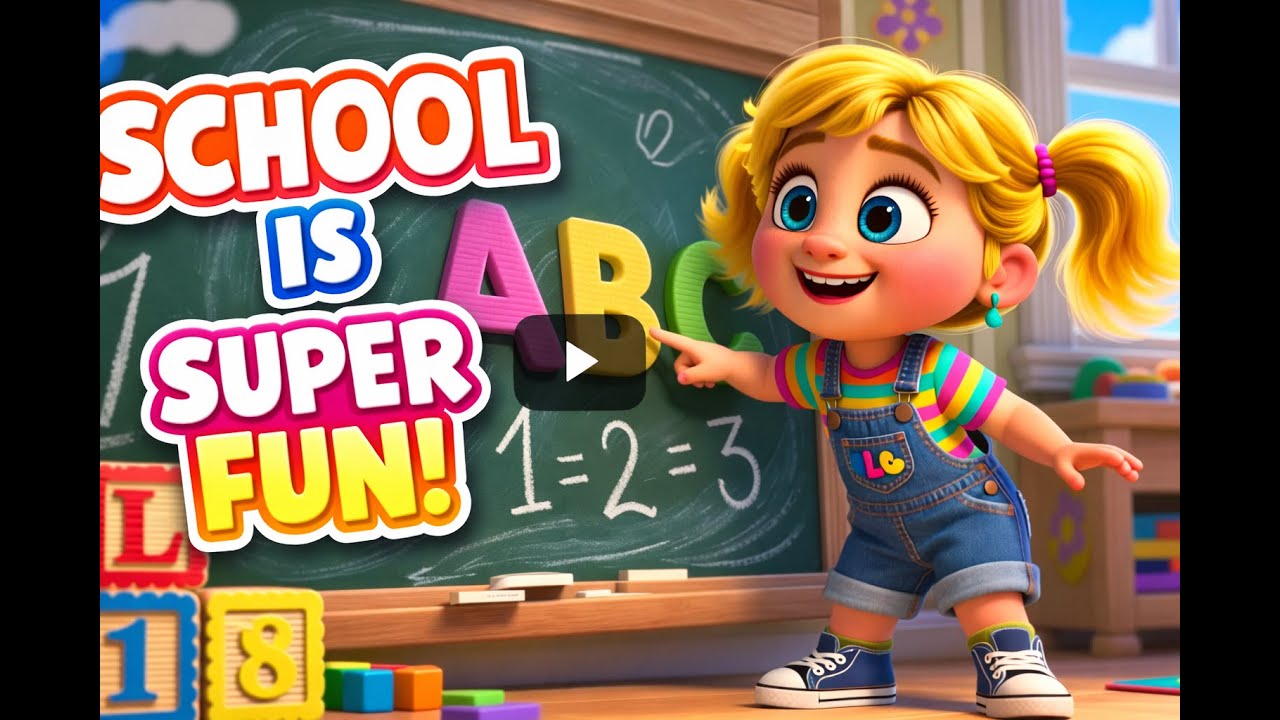 School Is Super Fun  Kids Learning Song