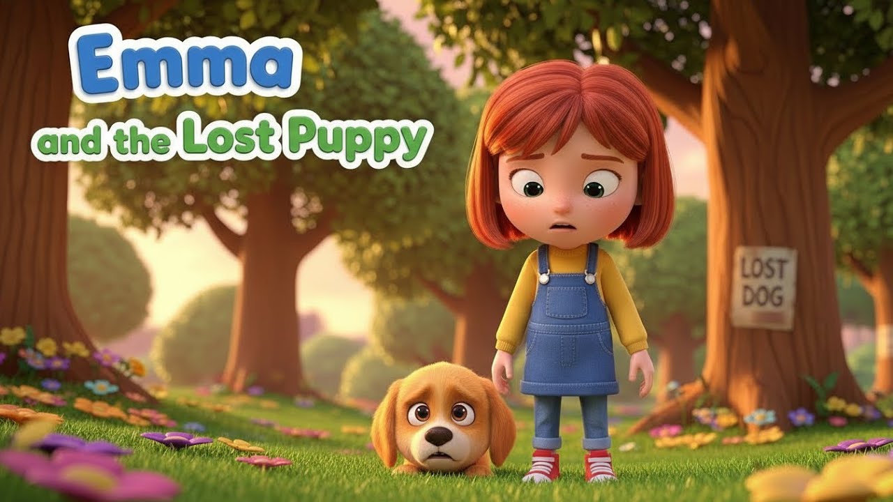 Emma and the lost puppy | Kids story with moral.