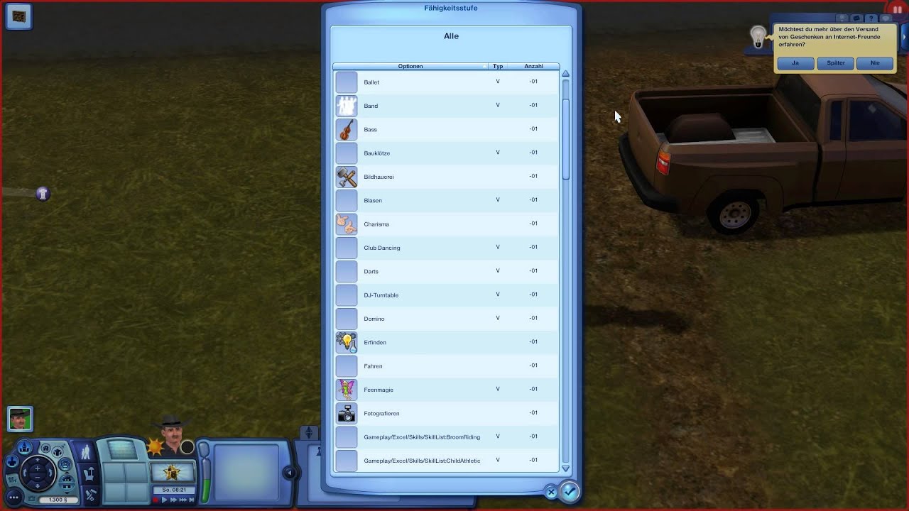 Die Sims 3 - Multicheat - Fähigkeiten - Lebenszeitpunkte - Starlevel & mehr!