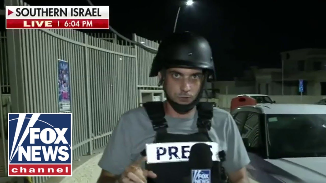 Trey Yingst reports 'massive explosion' roughly 100 feet from his location