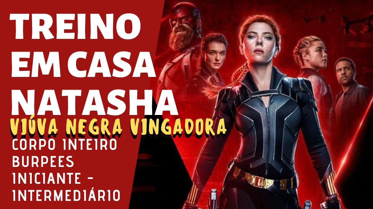 TREINO DA VIÚVA NEGRA - CORPO INTEIRO -BURPEE  | RESISTÊNCIA | INICIANTES | VINGADORES