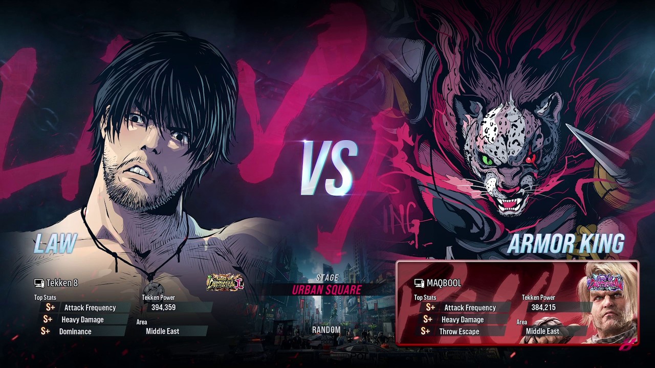 BSK (Law) VS Maqbool (Armor King) Tekken 8 Ranked