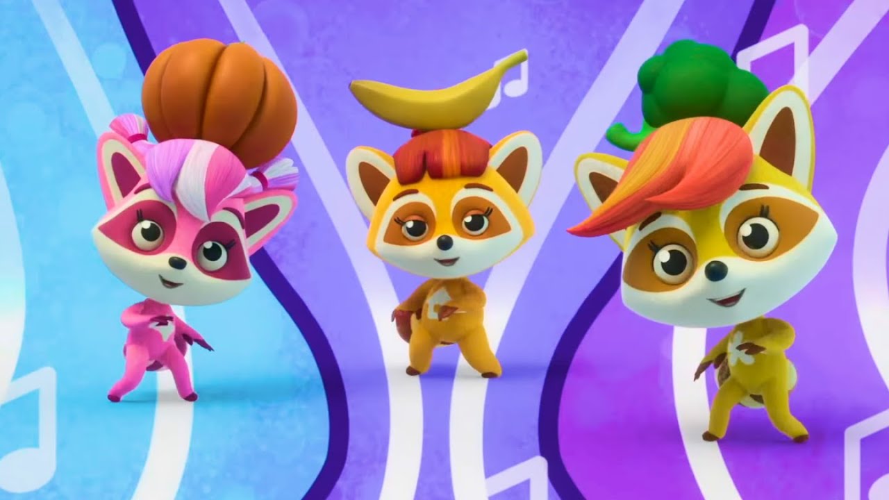 Rockoons 🦝 Healthy Meal Rap! 🥦 Fun Food Song for Kids | Nursery Rhymes & Kids Songs