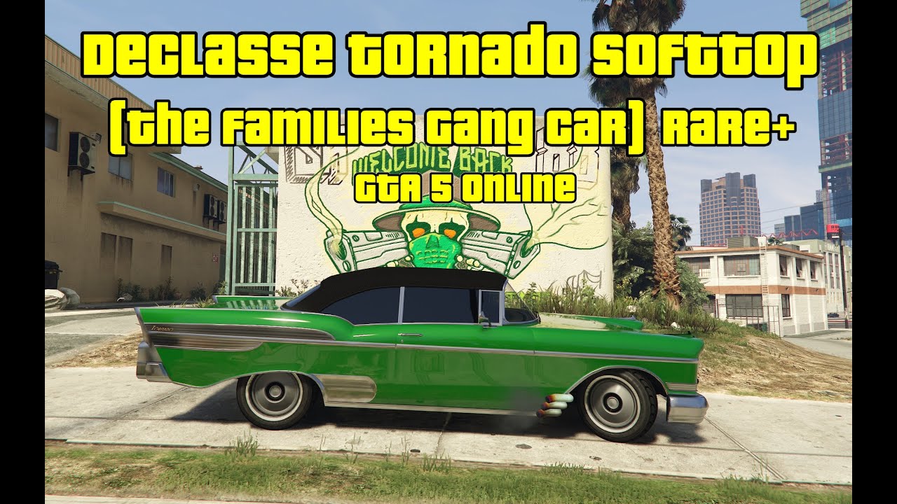 GTA 5 Online - The Families Gang Car #3 - Declasse Tornado Softtop - Green (Rare+)