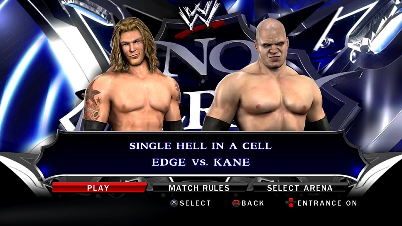 WWE SmackDown VS Raw 2010 PS3 - Эдж против Кейна - Ад в клетке [2K][mClassic]