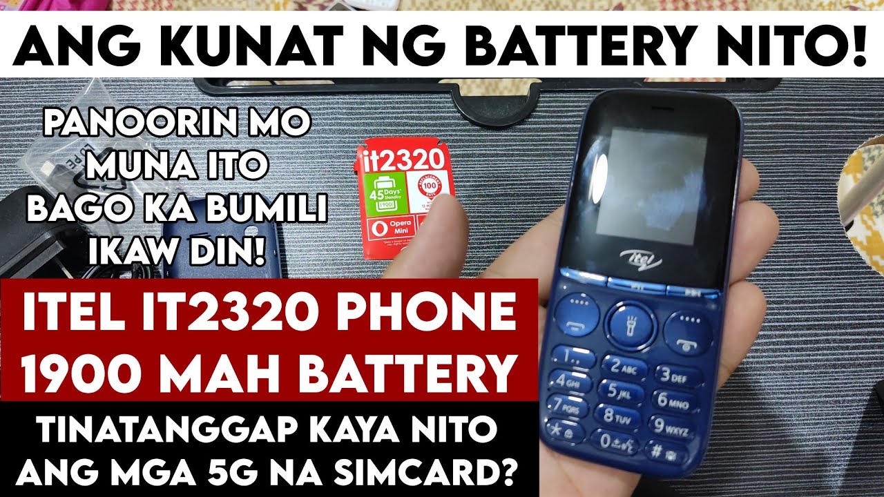 ITEL IT2320 BASIC PHONE Unboxing 1900 MAH Battery SHOPEE LAZADA Product Review 