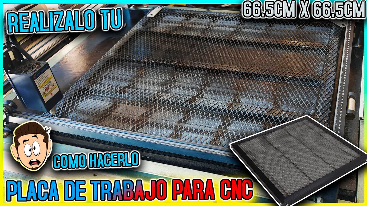 COMO Hacer Placa De Trabajo De Nido De Abeja Para CNC Láser | X $300 66CM X 66CM ✅ |  #wallypeimbert