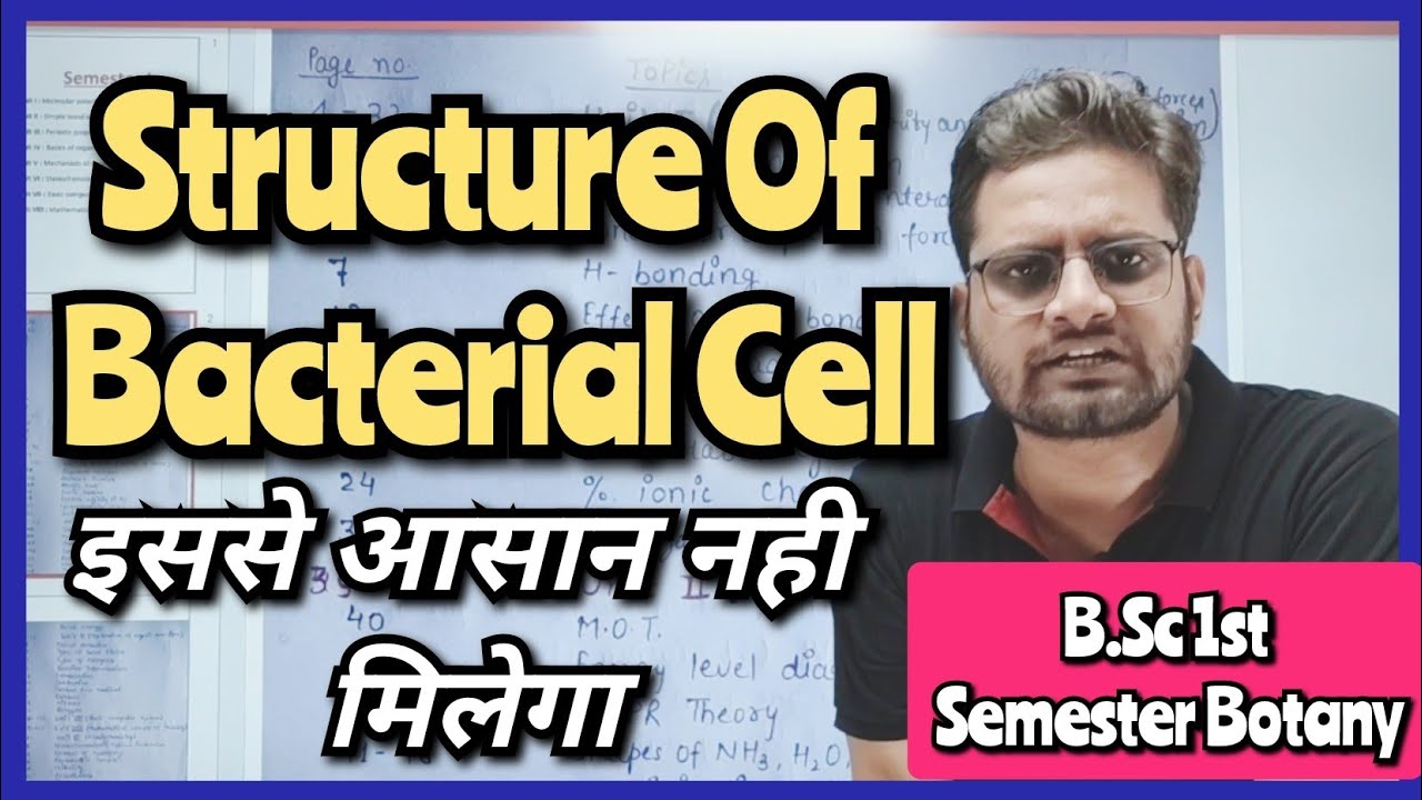 Structure Of Bacterial Cell! #bsc1stsemester #mjpru #bedkdian #botany #bsc1styearonlineclasses