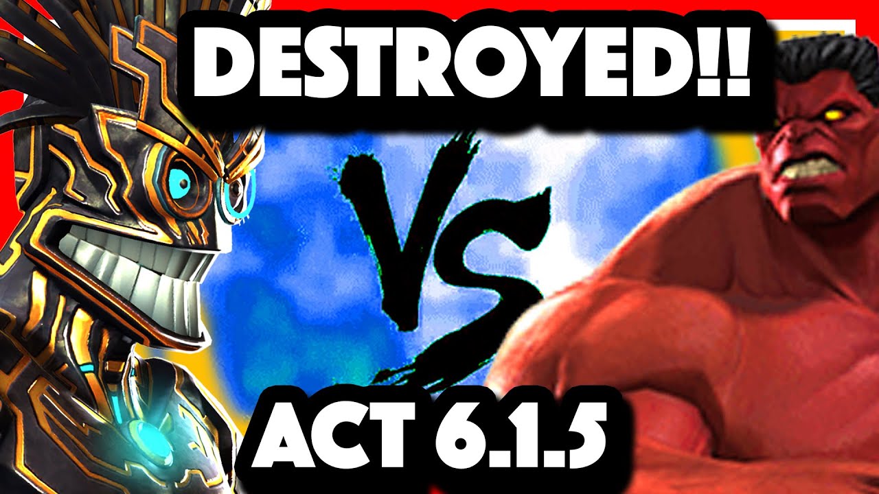 Warlock Absolutely DESTROYS Act 6.1.5 Red Hulk 1% Regen