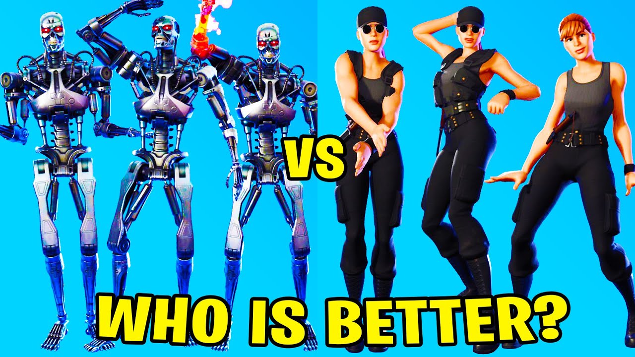 Fortnite Terminator T-800 vs. Sarah Connor in Dance Battle!