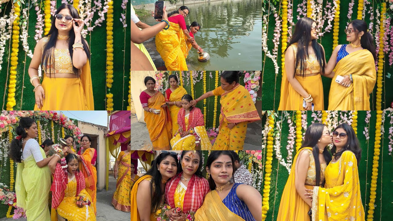 Haldi Ceremony ✨💛 #viral #youtube #vlog #trending #traditional #foryou