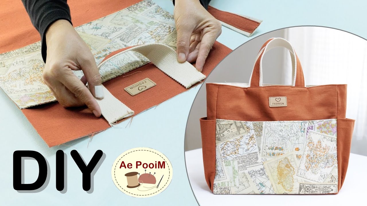 Как сшить симпатичную сумку-шоппер | Легко шить, даже новички справятся