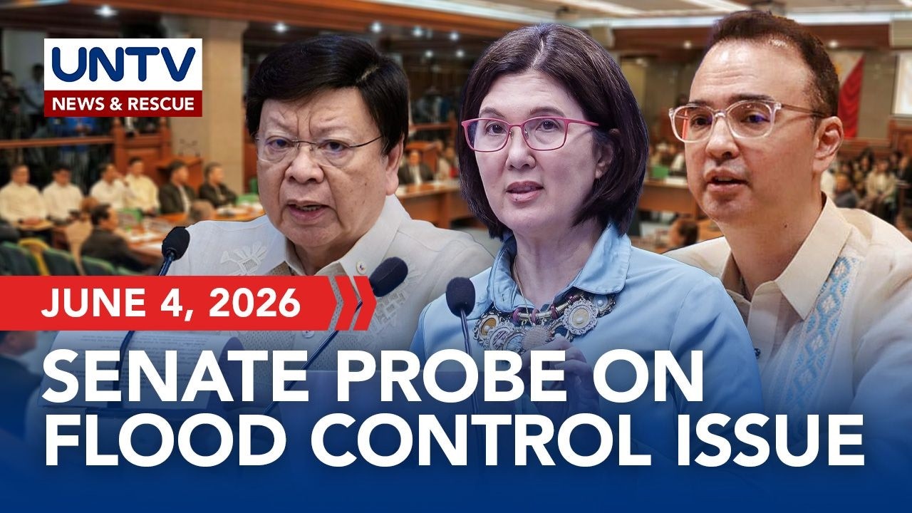 LIVE: Cayetano-led Senate hearing on anomalous flood control projects I June 4, 2026