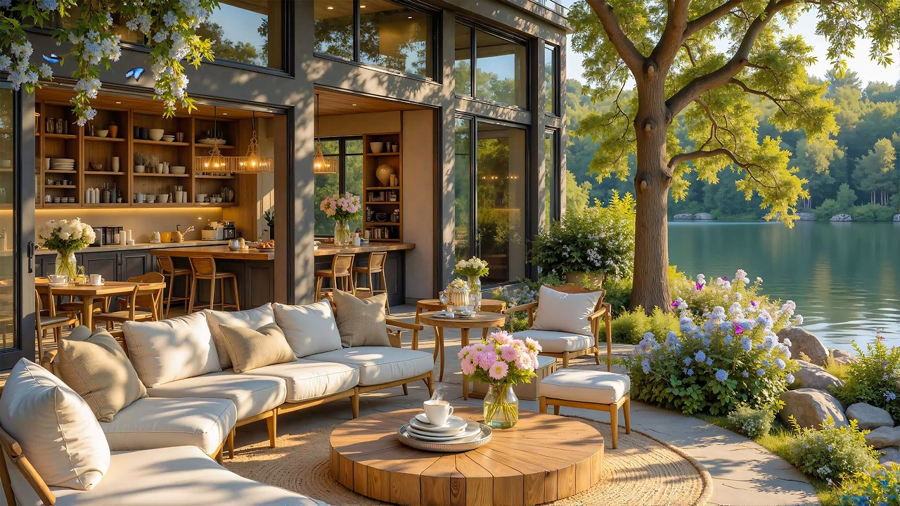 Quiet Nature Piano Music 🌿 Soft Outdoor Lounge Ambience for Focus and Calm Mind