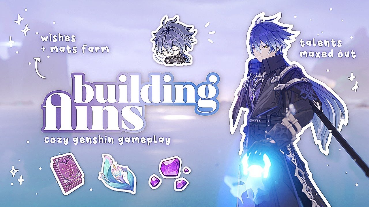 build flins with me ࣪ ִֶָ☾. ˙°˖🫐⚡︎⋆｡˚ . | cozy genshin gameplay •