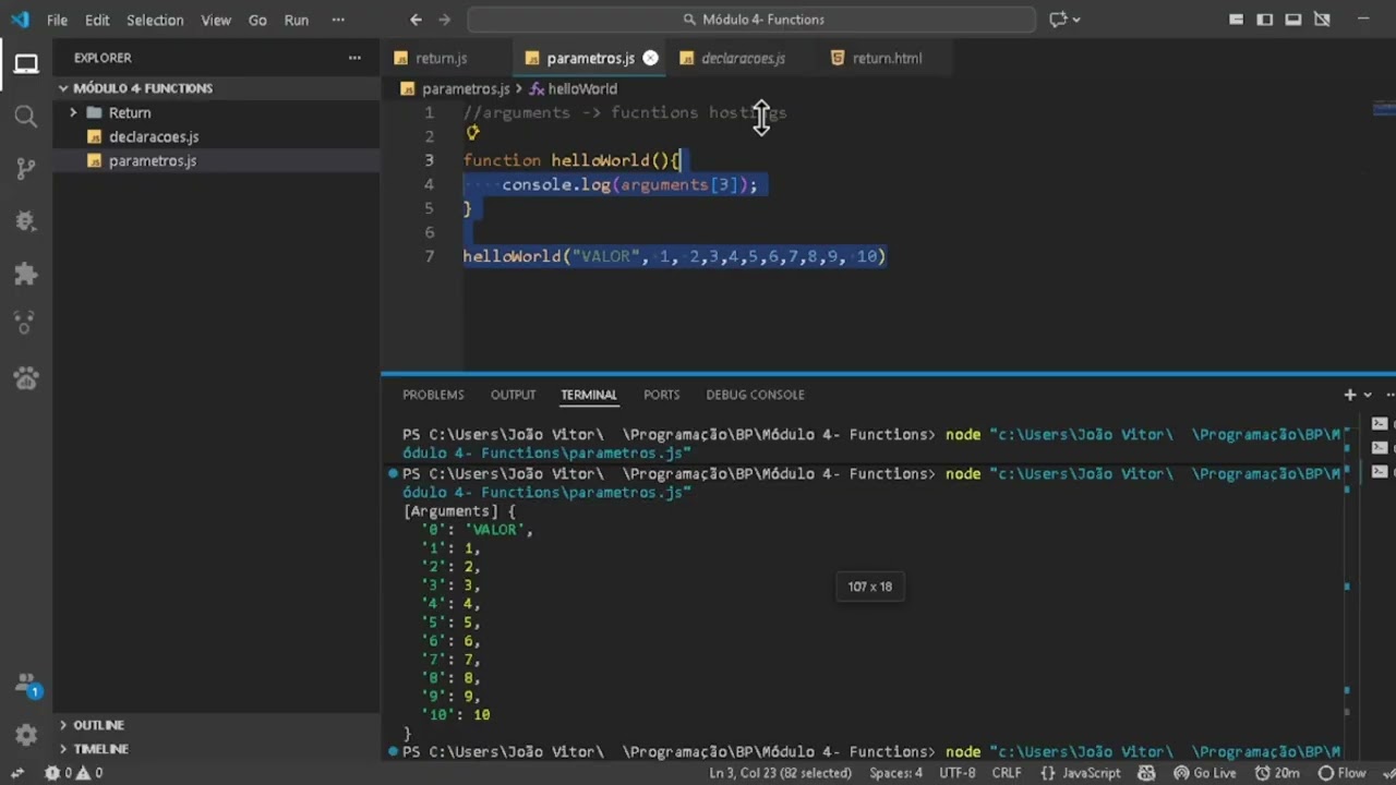 Aula 31 - Parâmetros