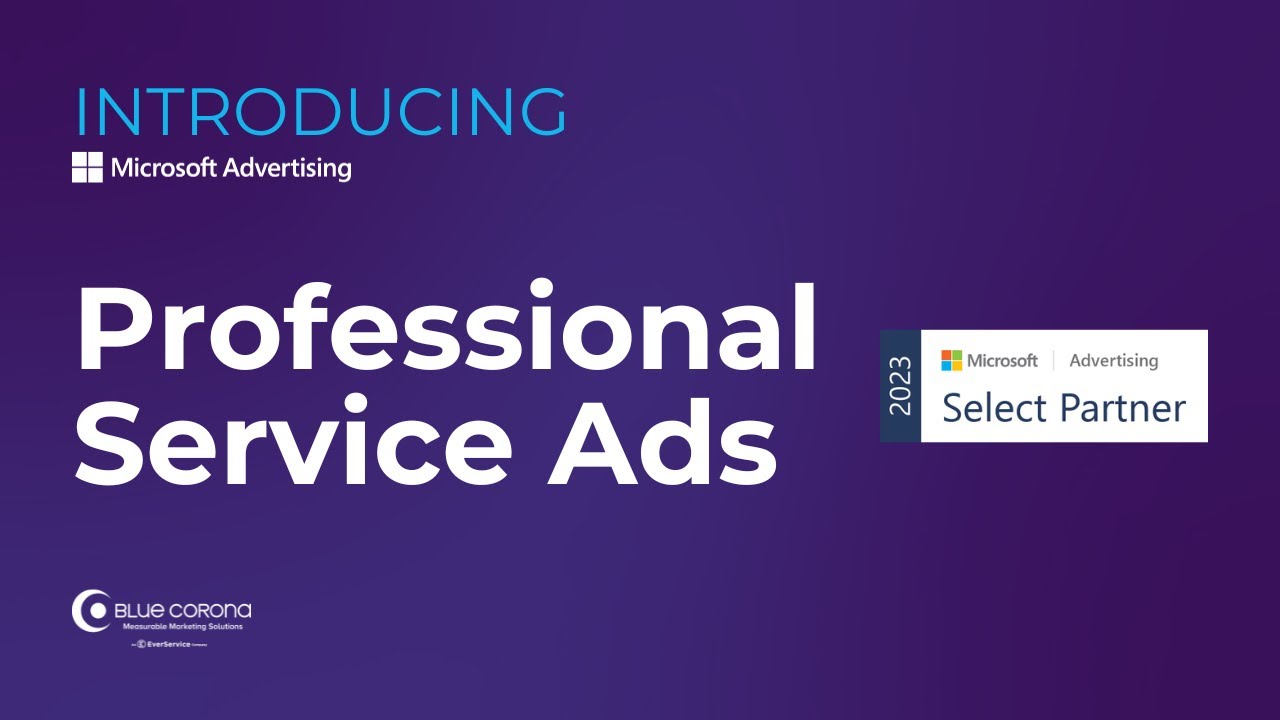 [Webinar] Microsoft Professional Service Ads (PSAs)
