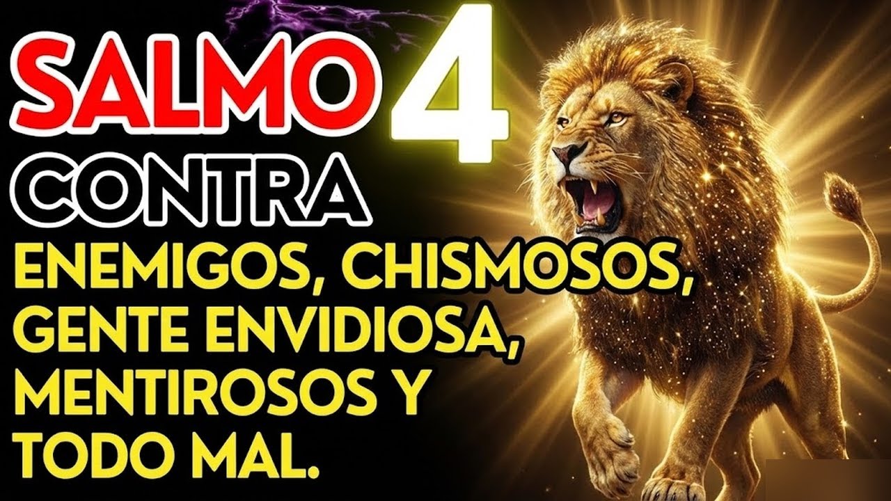 ⭐ SALMO 4: ORACIÓN MUY FUERTE PARA DESTRUIR ENEMIGOS, MENTIROSOS Y EL MAL