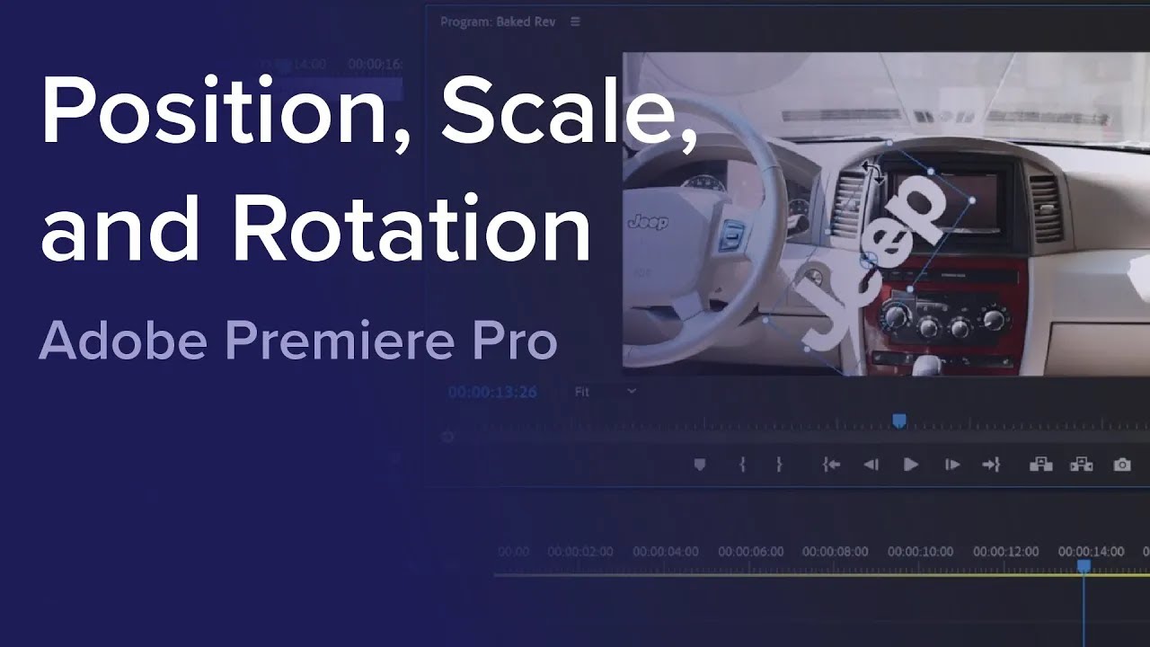 Day 2 - Adjusting Position, Scale, and Rotation in Adobe Premiere Pro