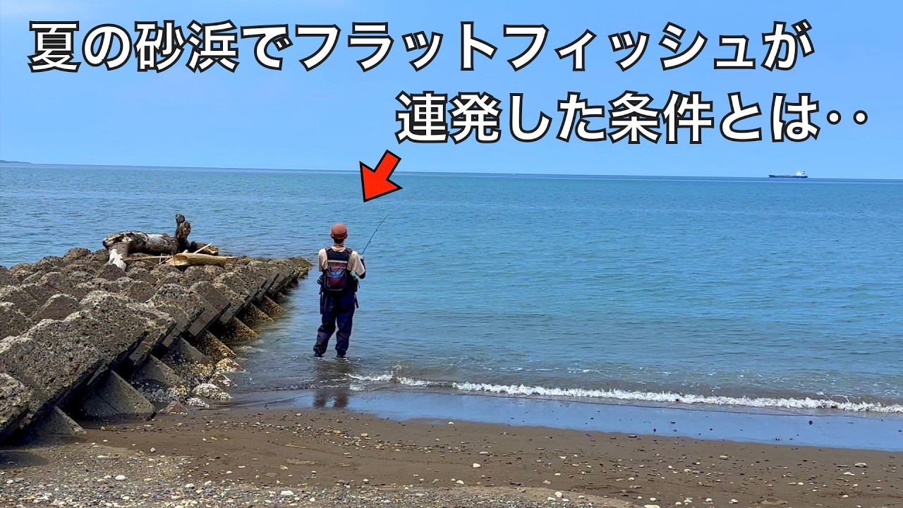 夏のサーフでヒラメ&マゴチ釣り。丸一日投げ続けて攻略法を探した結果