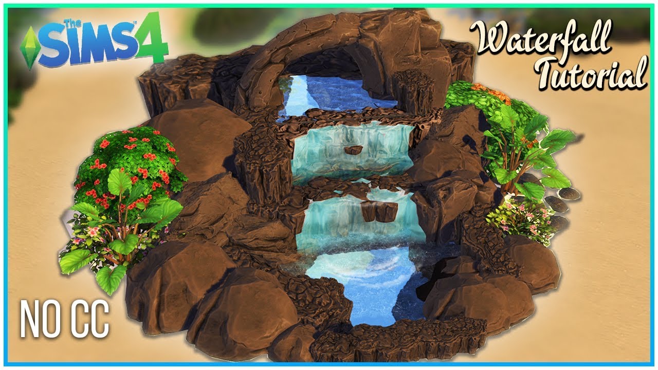 Sims 4 Waterfall Tutorial | Kate Emerald