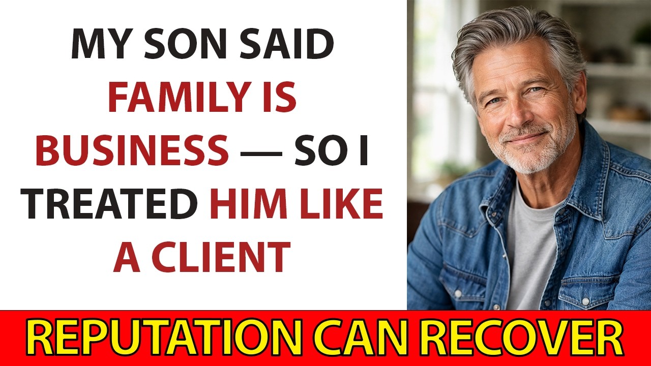 My Son Said Family Is Business — So I Treated Him Like a Client.