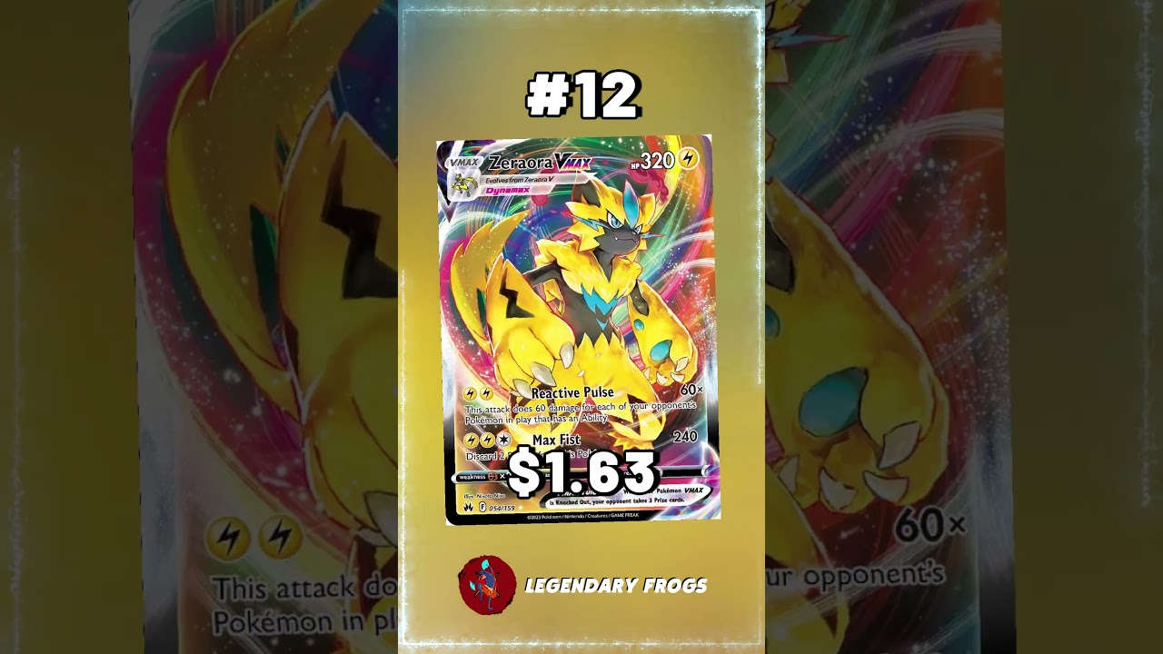 Top 15 Zeraora Pokemon Cards