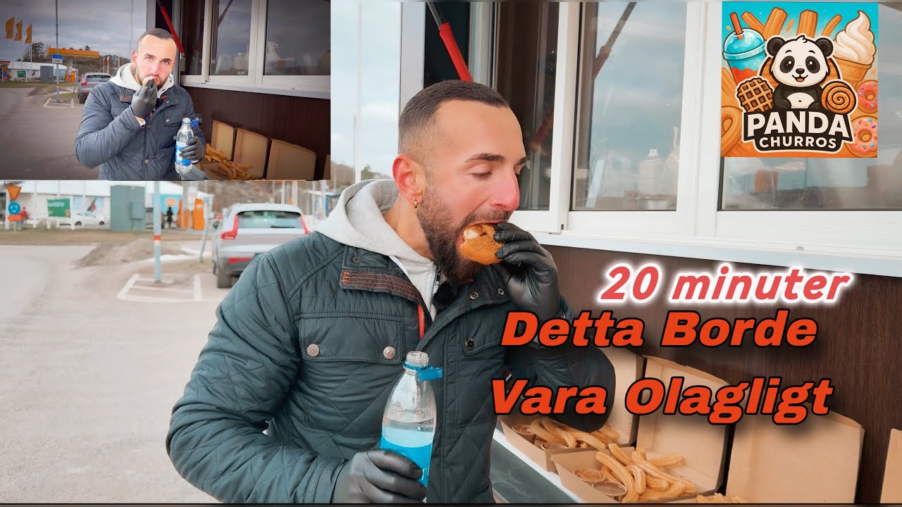 KAN MAN ENS ÄTA SÅ HÄR MYCKET PÅ 20 MINUTER? CHURROS & DONUTS (CHALLENGE)