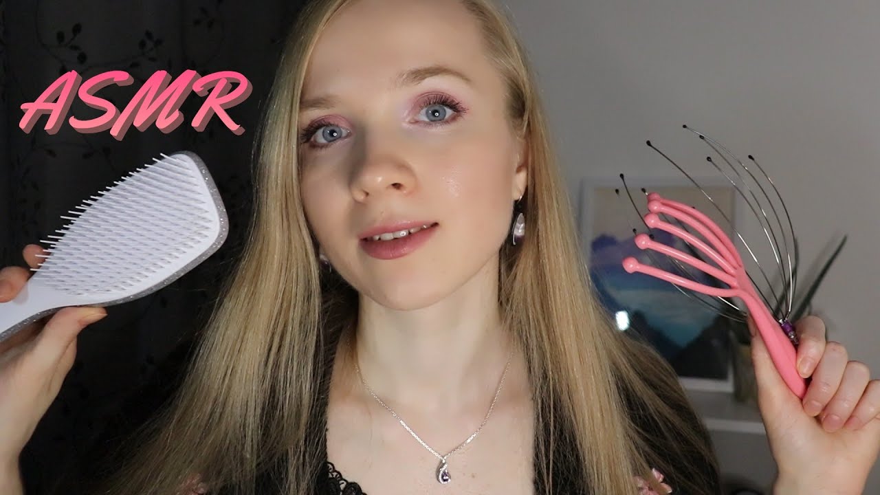 ASMR SUOMI Täydellisesti Rentoutumiseen😴 Hiusten Harjausta ja Päähieronta ASMR Personal Attention