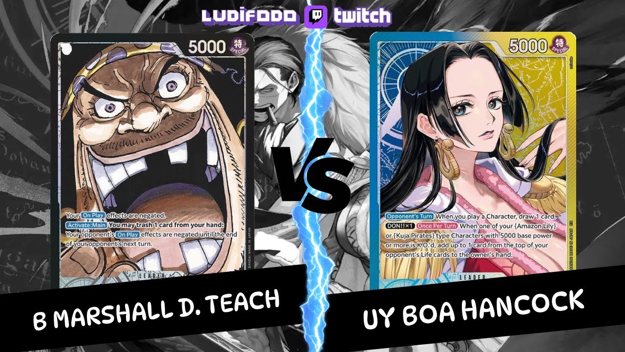 STARVE! OP14-EB04 Ranked Sim B Marshall D. Teach VS UY Boa Hancock - One Piece TCG Card Game